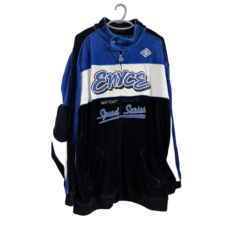 Vintage ENYCE Winter Sport Velour Warmup Jacket XXXL